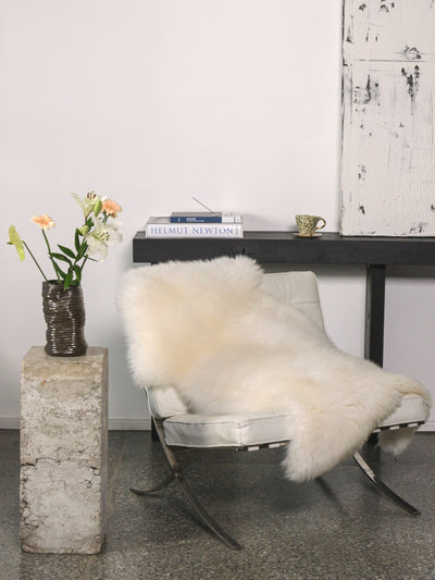 White sheepskin