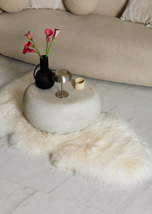 White sheepskin XXXXL