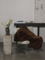 Brown sheepskin