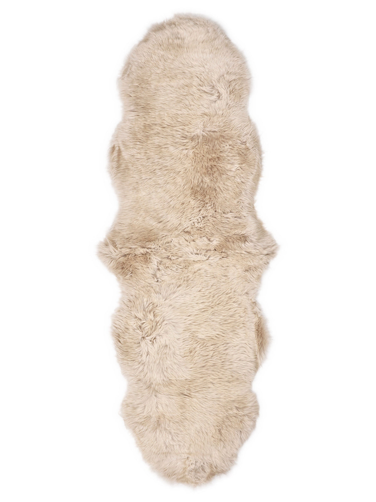 Double New Zealand sheepskin rug 180 × 60 cm – Beige