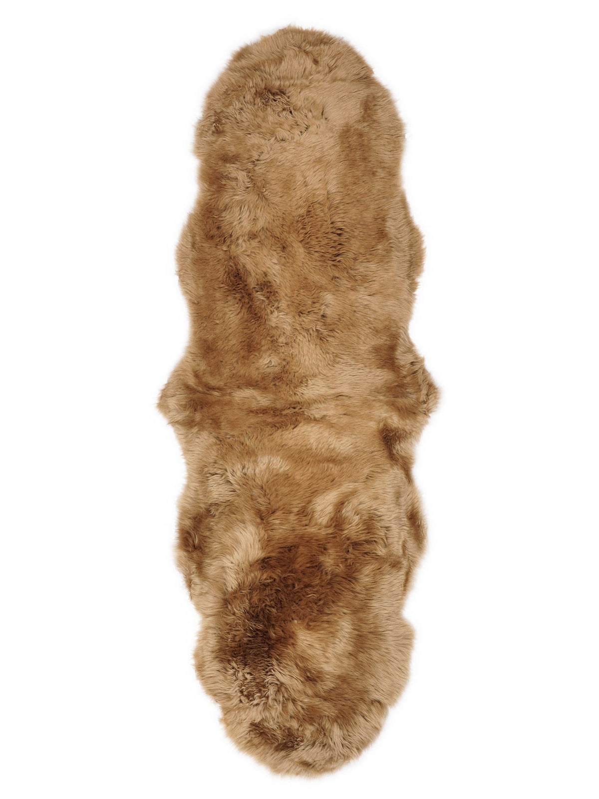 Double New Zealand sheepskin rug 180 × 60 cm – Ginger