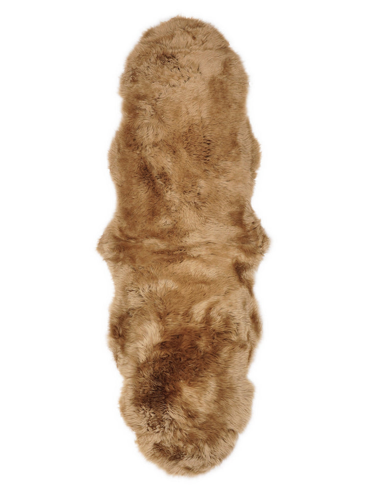 Double New Zealand sheepskin rug 180 × 60 cm – Ginger